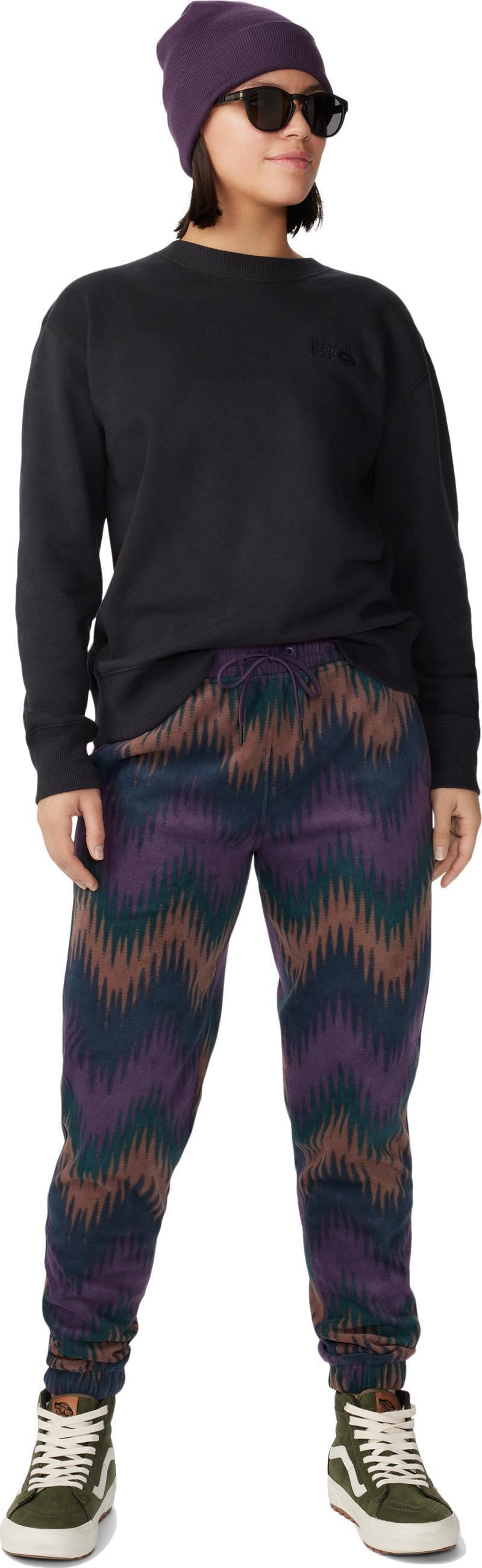 Microchill Joggers - Womens - Blurple Zig Zag Print 4