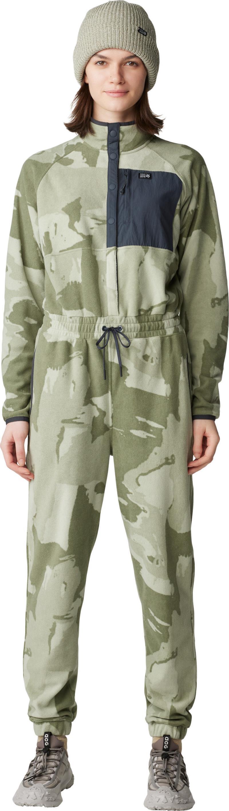 Microchill One-Piece - Womens - Green Fade Snowdrifts Print 1