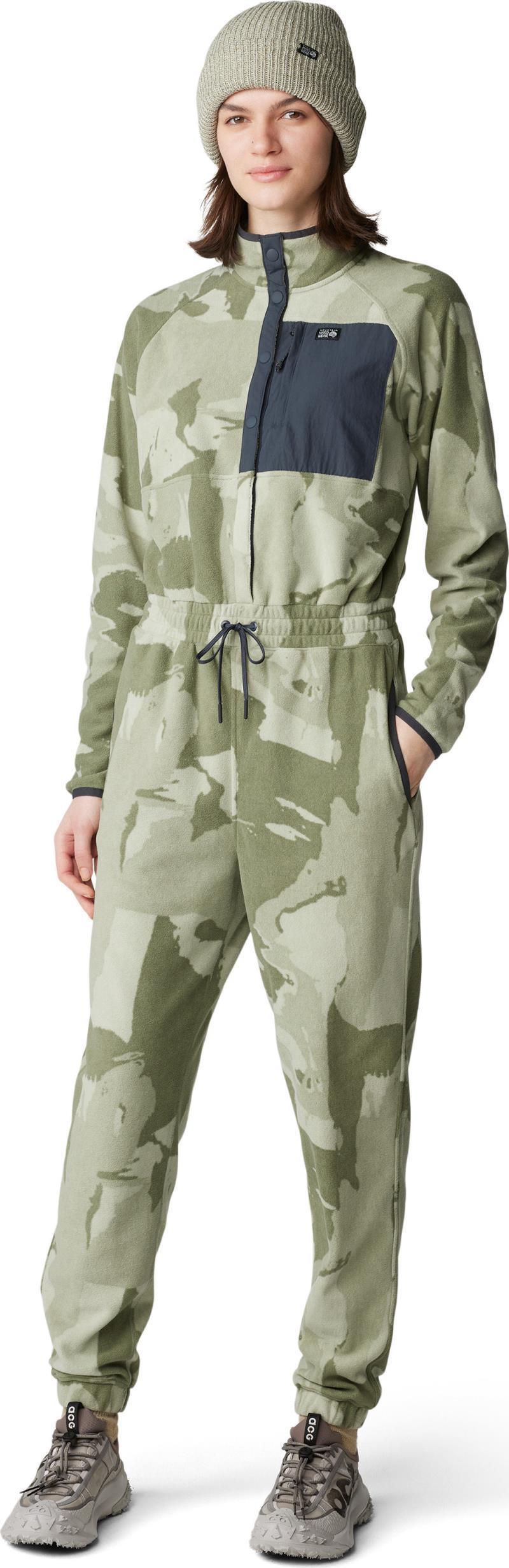 Microchill One-Piece - Womens - Green Fade Snowdrifts Print 6