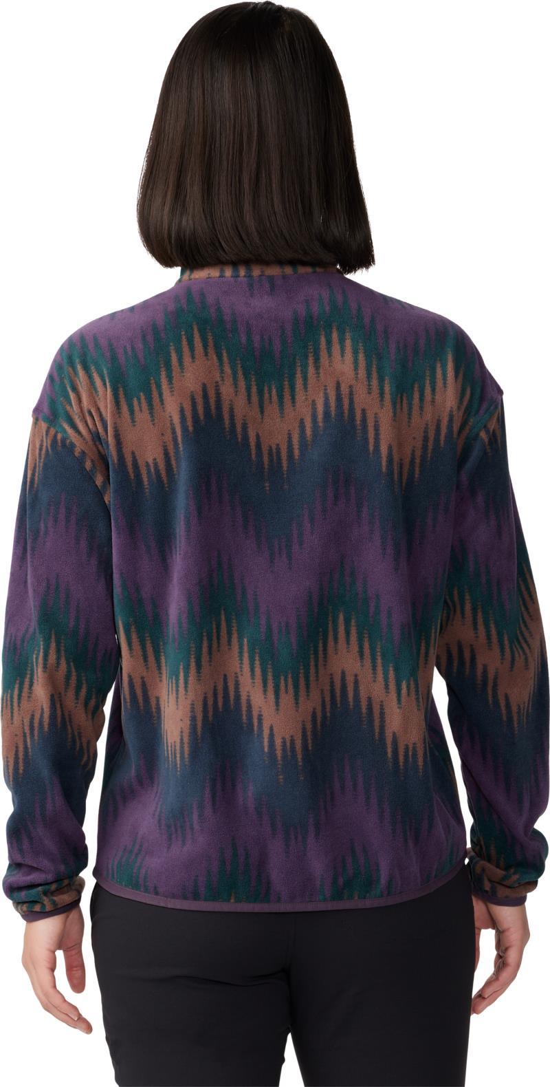 Microchill Pullover - Womens - Blurple Zig Zag Print 2