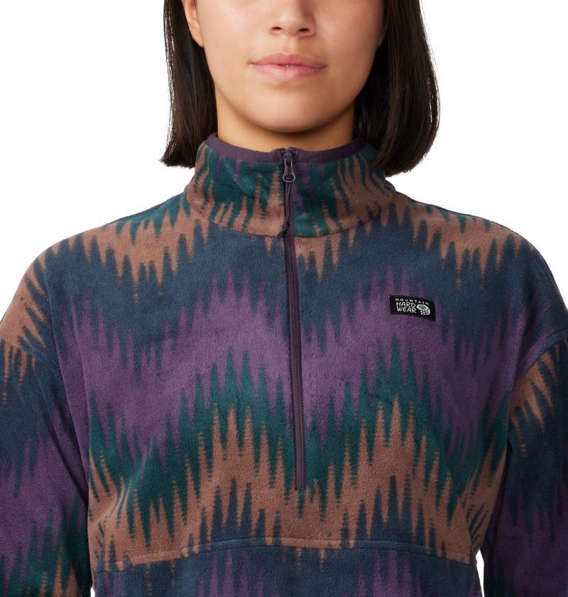 Microchill Pullover - Womens - Blurple Zig Zag Print 5