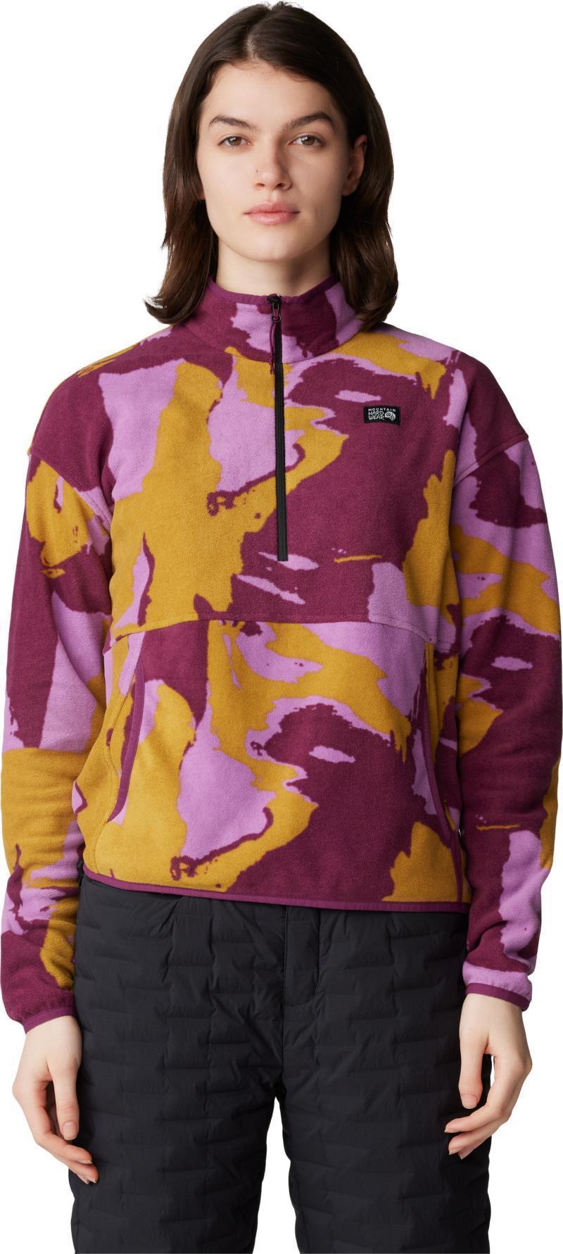Microchill Pullover - Womens - Lilac Glow Snowdrifts Print 3