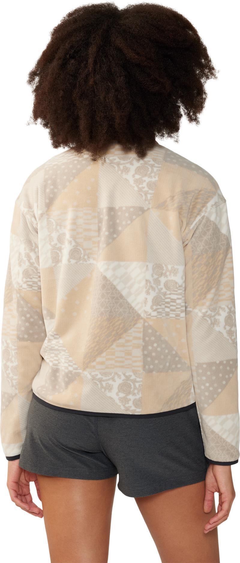 Microchill Pullover - Womens - Oyster Shell Quilt Print 2