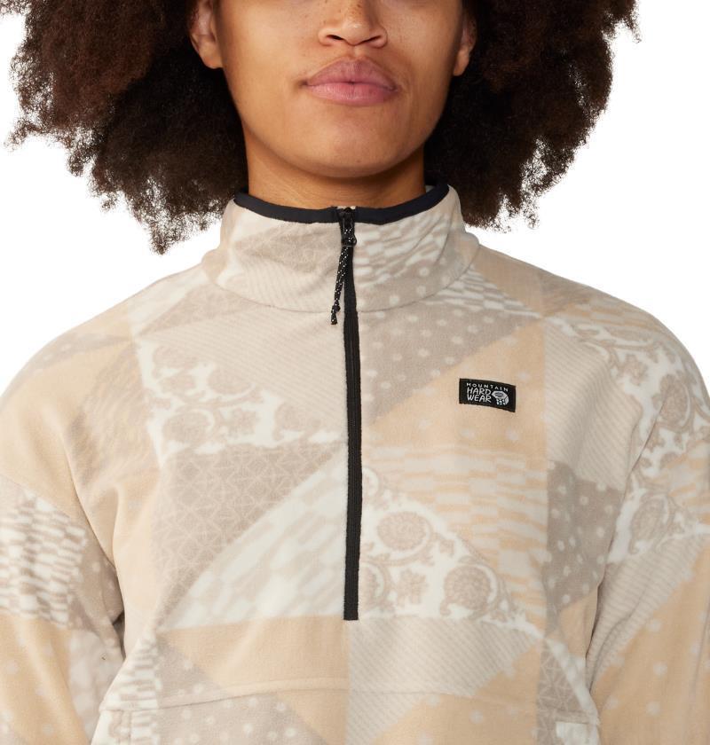 Microchill Pullover - Womens - Oyster Shell Quilt Print 5