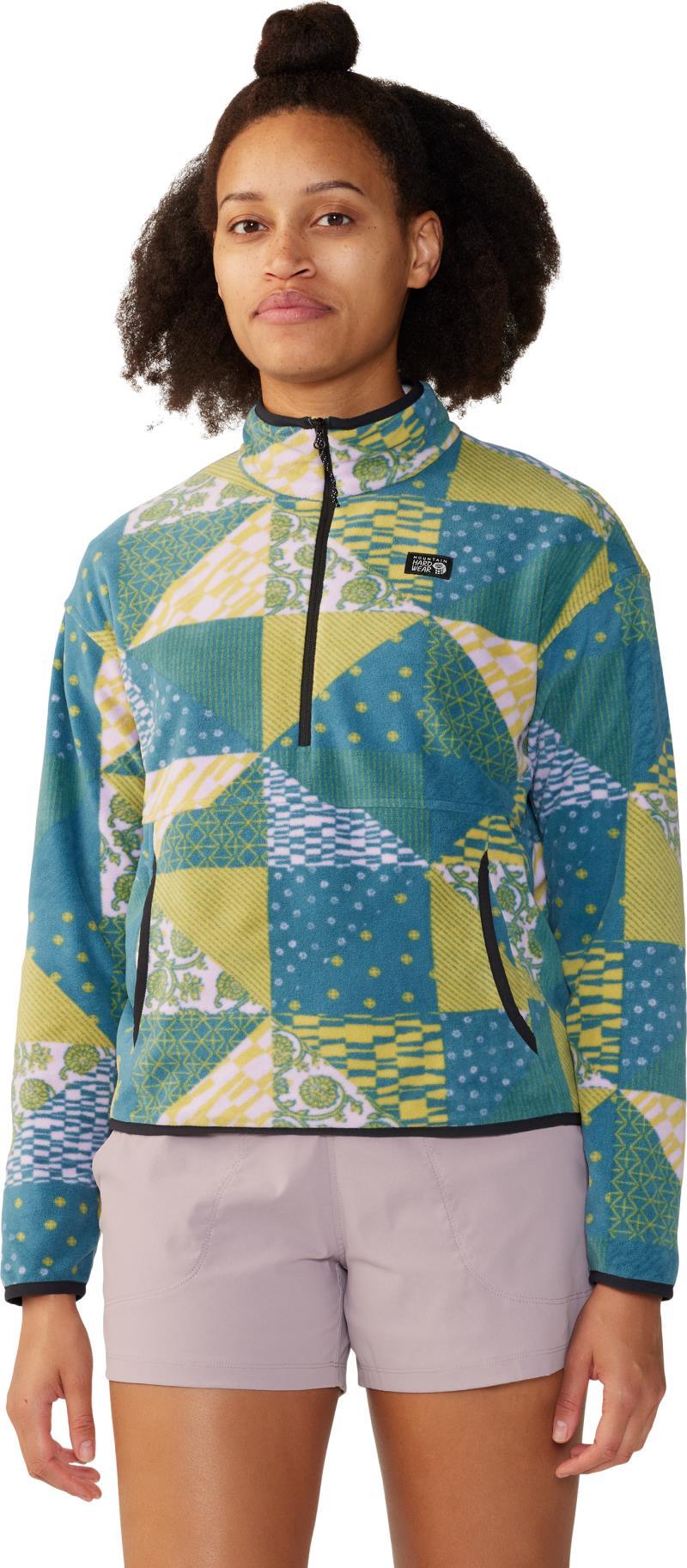 Microchill Pullover - Womens - Wisteria Quilt Print 1