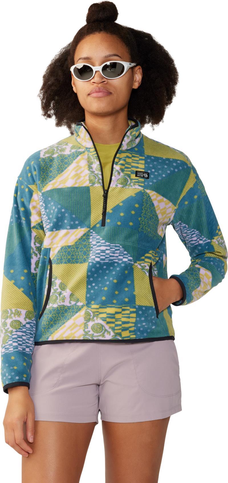 Microchill Pullover - Womens - Wisteria Quilt Print 3