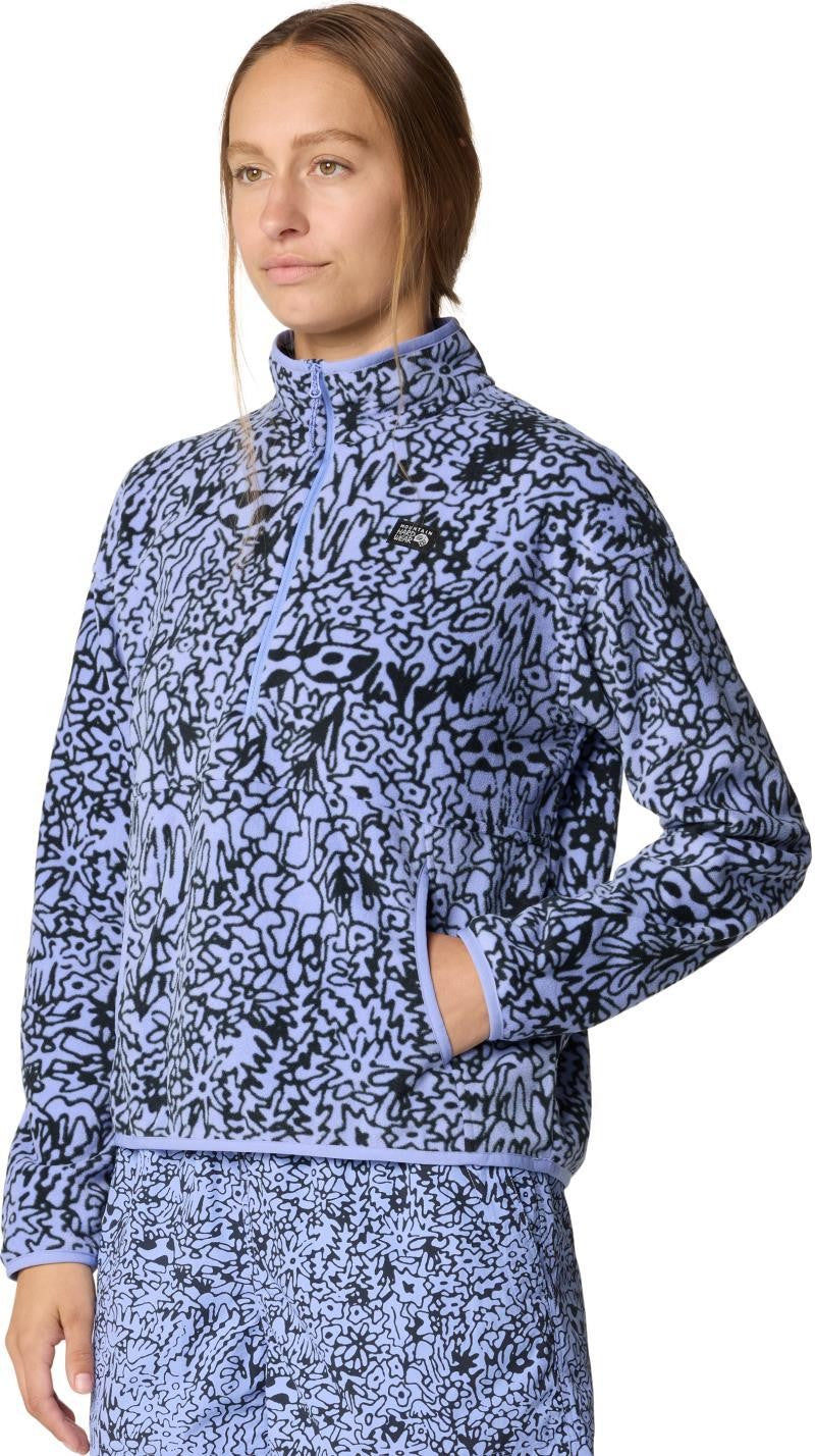 Microchill Pullover - Womens - light illusion forager print 1