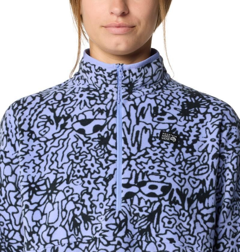 Microchill Pullover - Womens - light illusion forager print 1