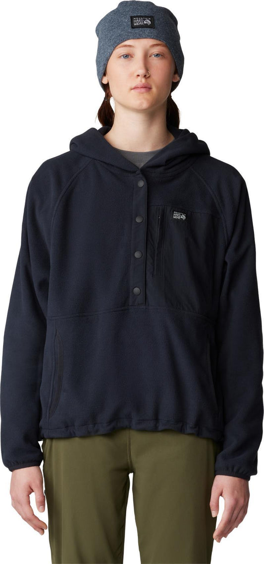Microchill Snap Neck Pullover - Womens - Black 1