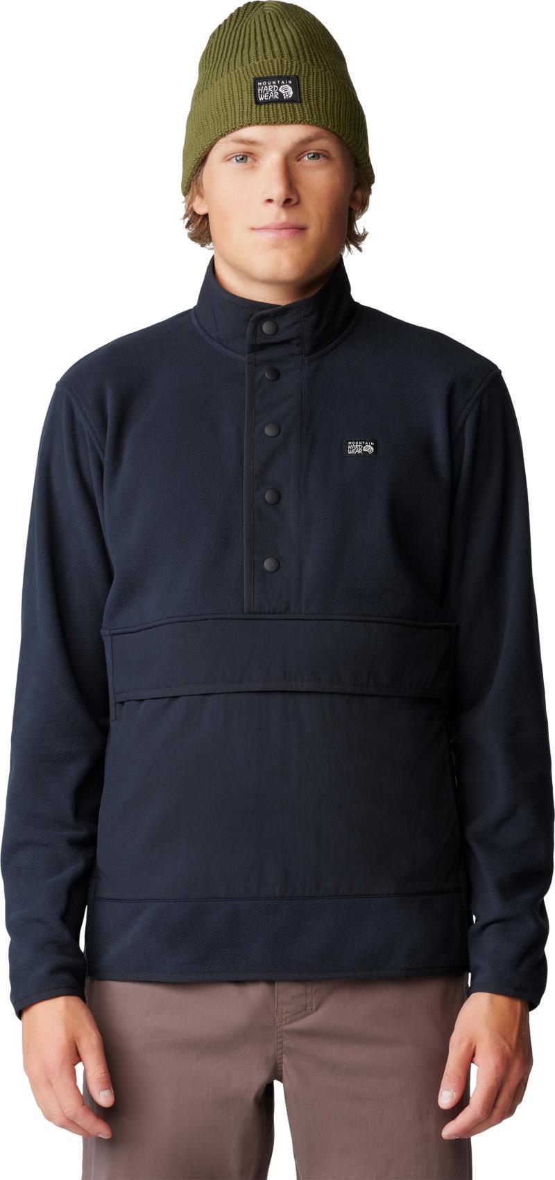 Microchill Snap Pullover - Mens - Black 1