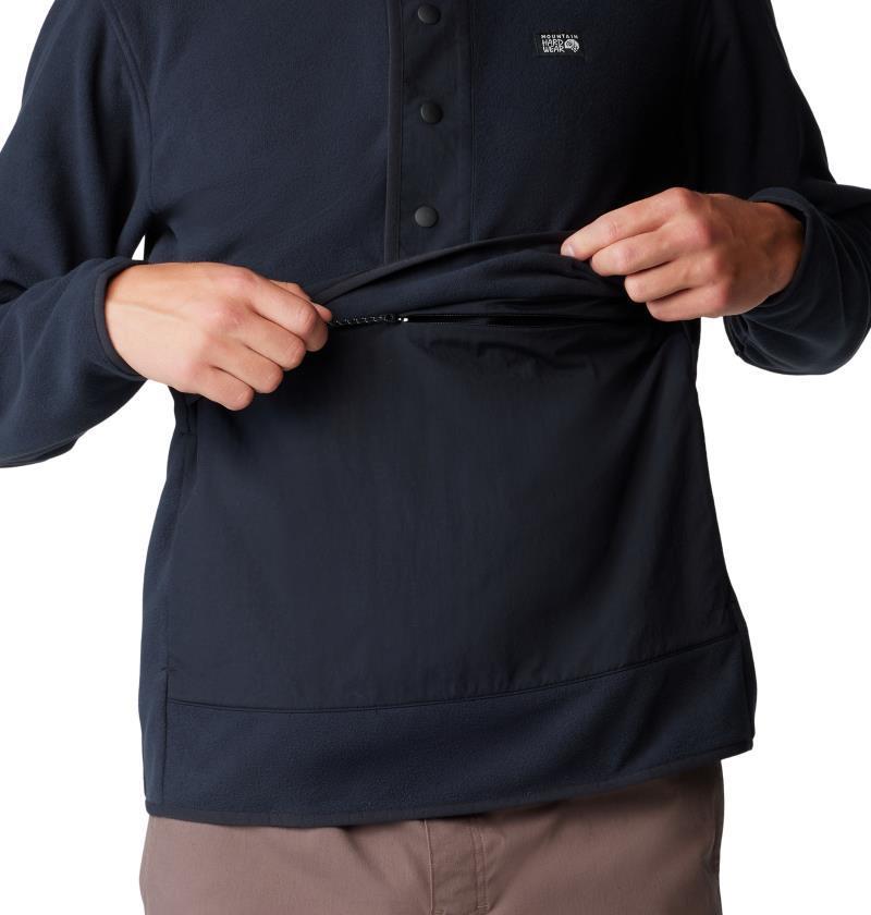 Microchill Snap Pullover - Mens - Black 3