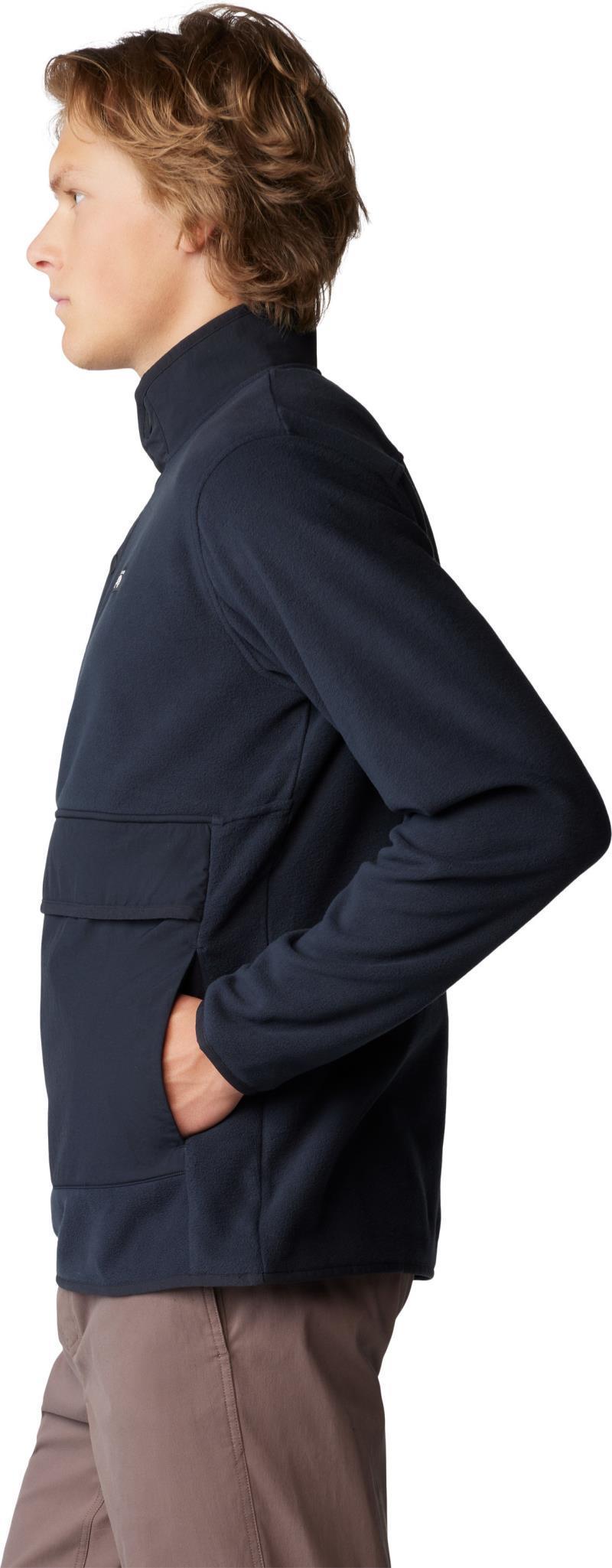 Microchill Snap Pullover - Mens - Black 4