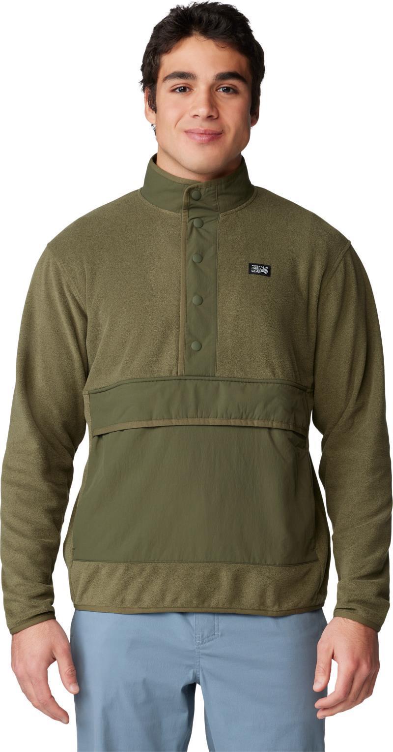 Microchill Snap Pullover - Mens - Combat Green Heather 1