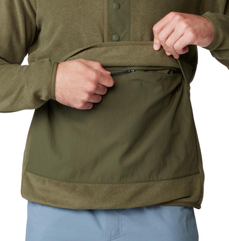 Microchill Snap Pullover - Mens - Combat Green Heather 3