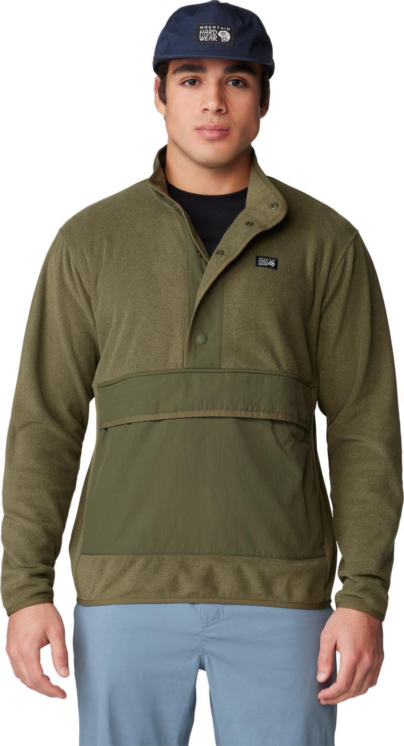 Microchill Snap Pullover - Mens - Combat Green Heather 4