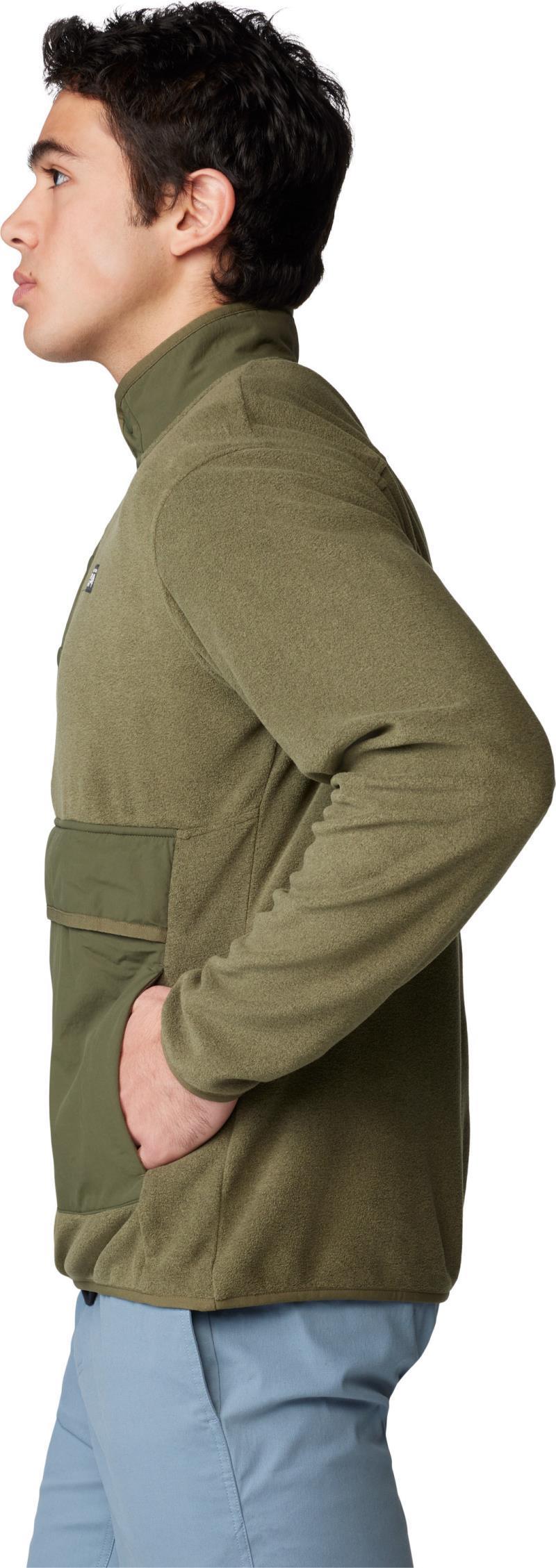 Microchill Snap Pullover - Mens - Combat Green Heather 5