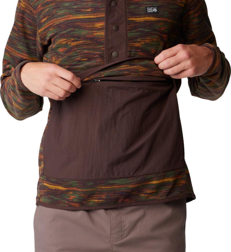 Microchill Snap Pullover - Mens - Iron Oxide Print 3