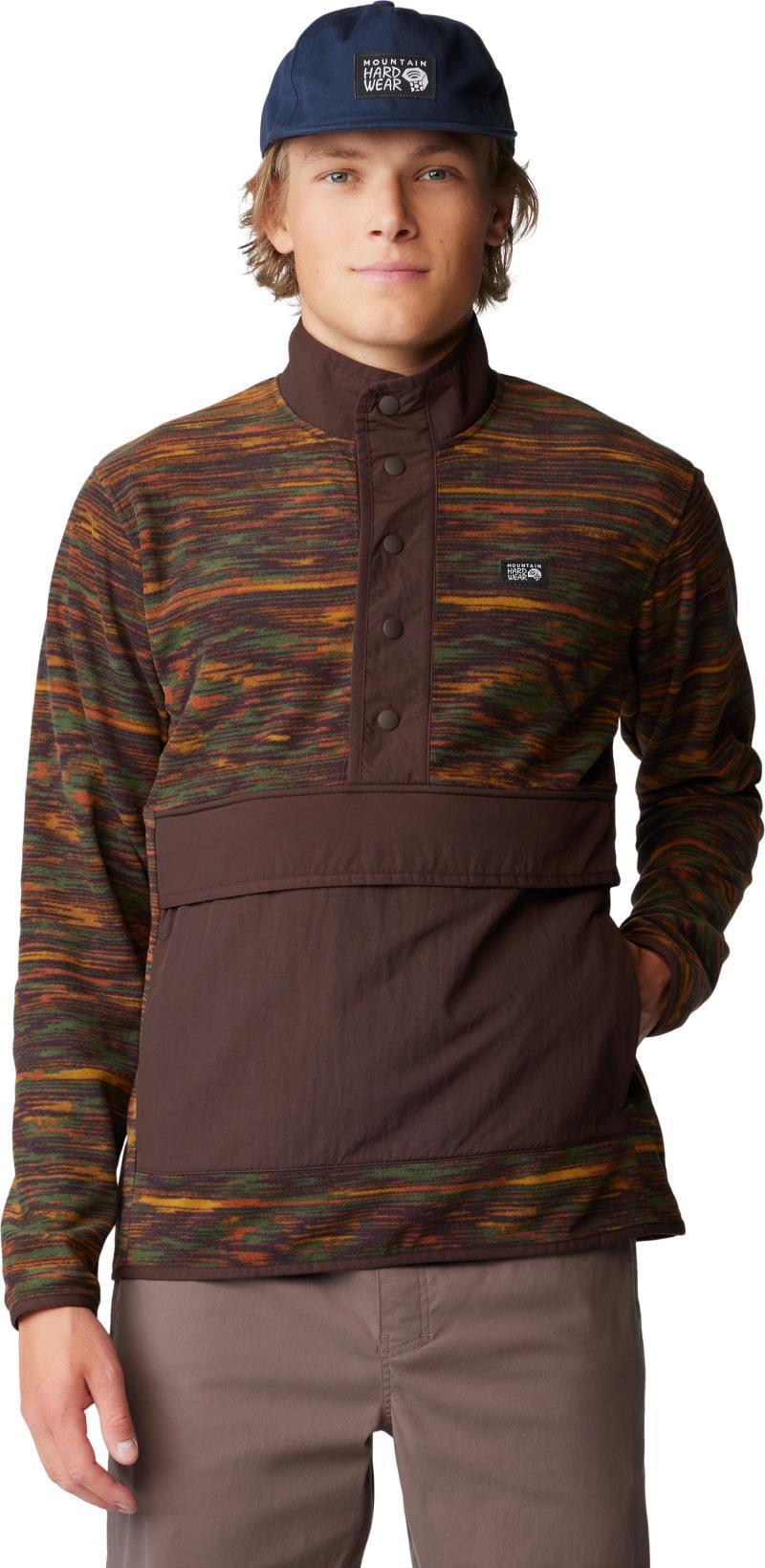 Microchill Snap Pullover - Mens - Iron Oxide Print 4