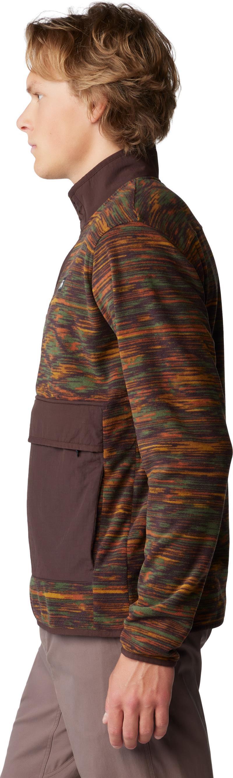 Microchill Snap Pullover - Mens - Iron Oxide Print 5