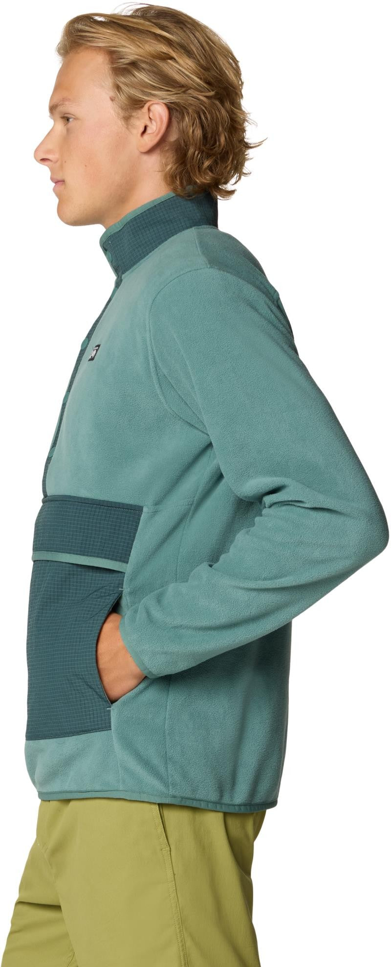 Microchill Snap Pullover - Mens - blue pine 1