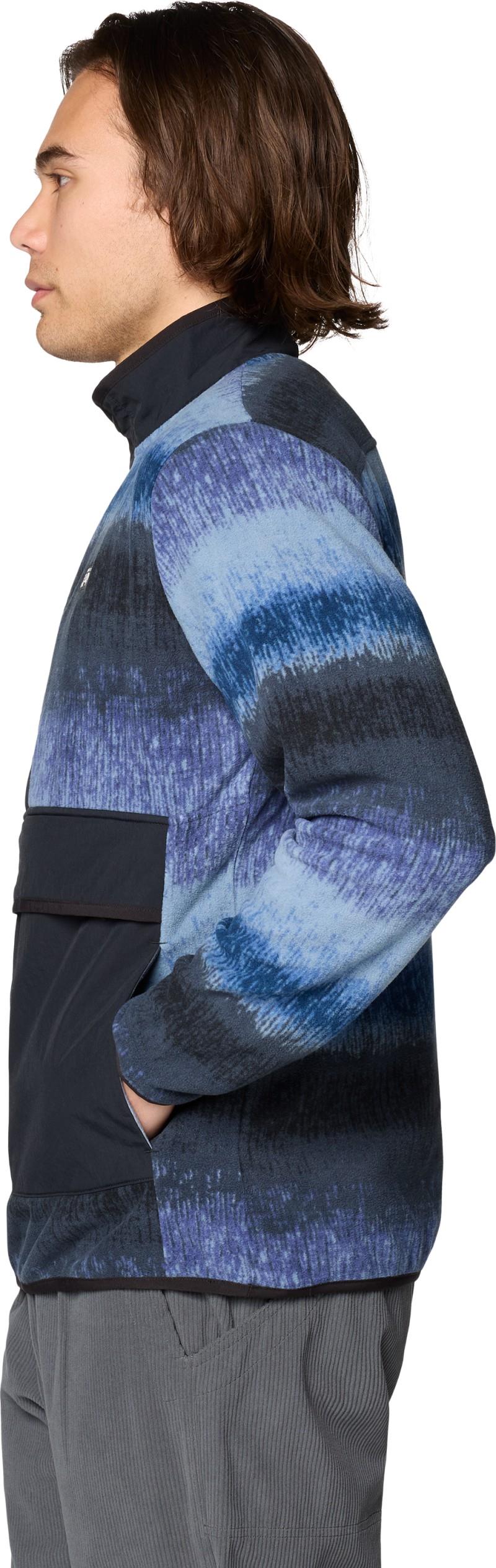 Microchill Snap Pullover - Mens - lapis dusk gradient stripe 1