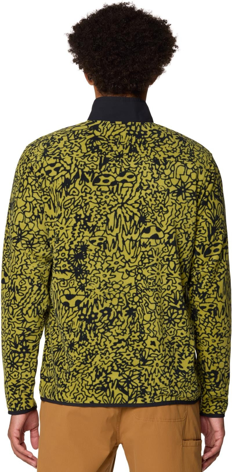 Microchill Snap Pullover - Mens - moon moss forager xl print 1