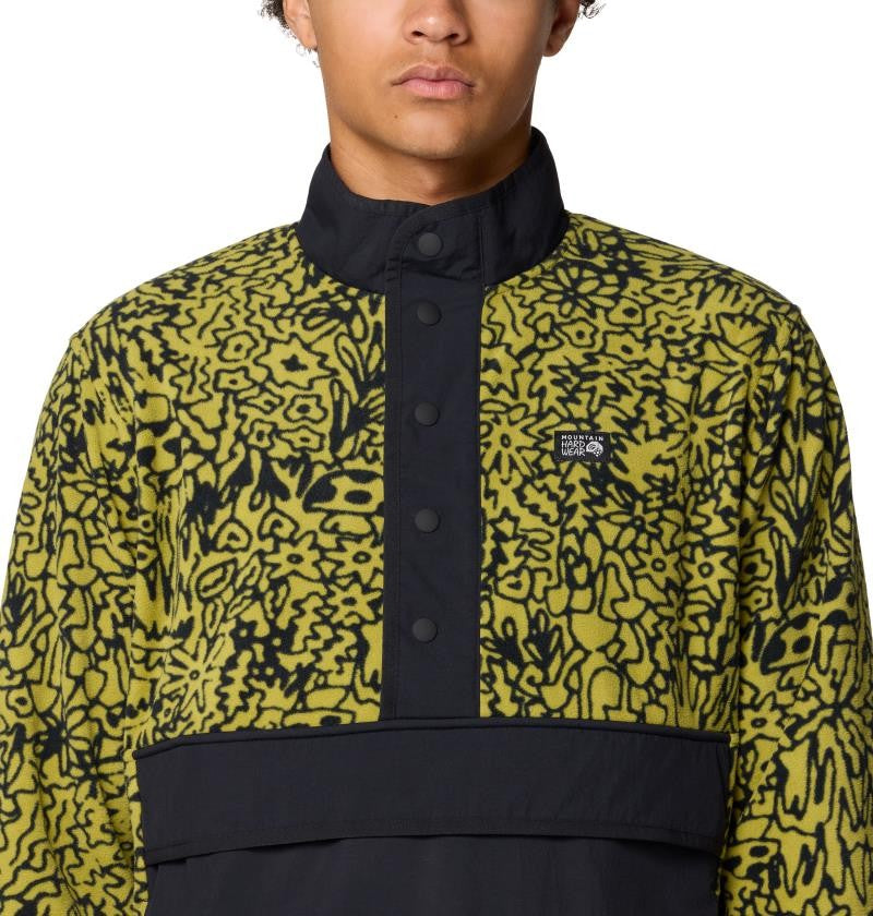 Microchill Snap Pullover - Mens - moon moss forager xl print 1