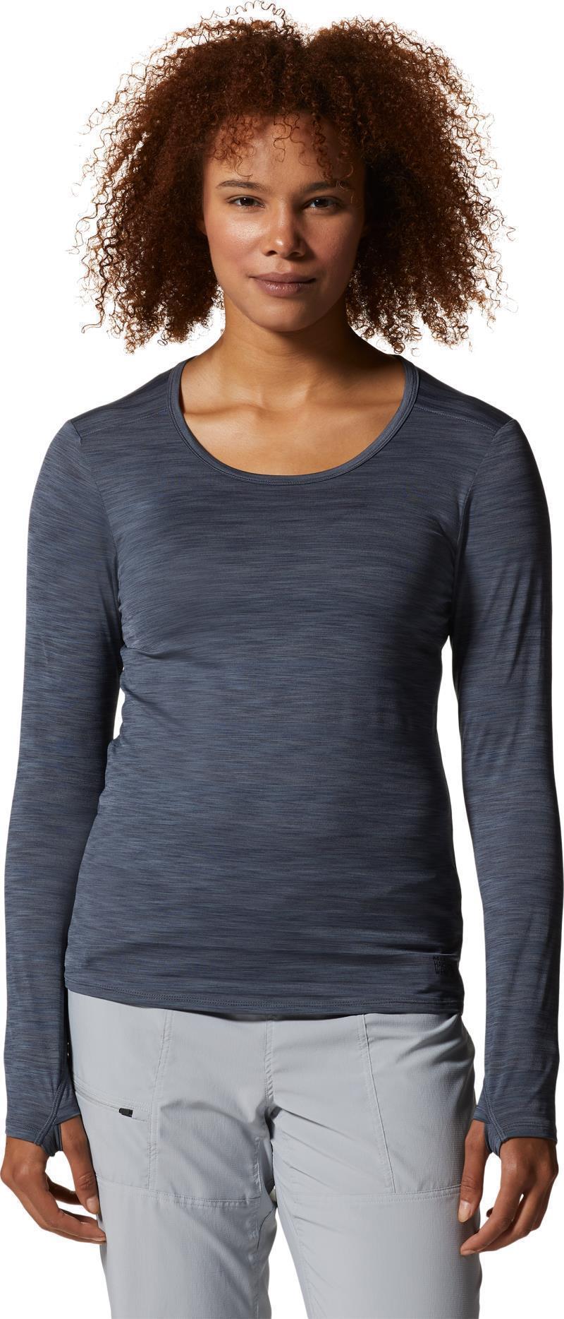 Mighty Stripe LS - Womens - Blue Slate 1