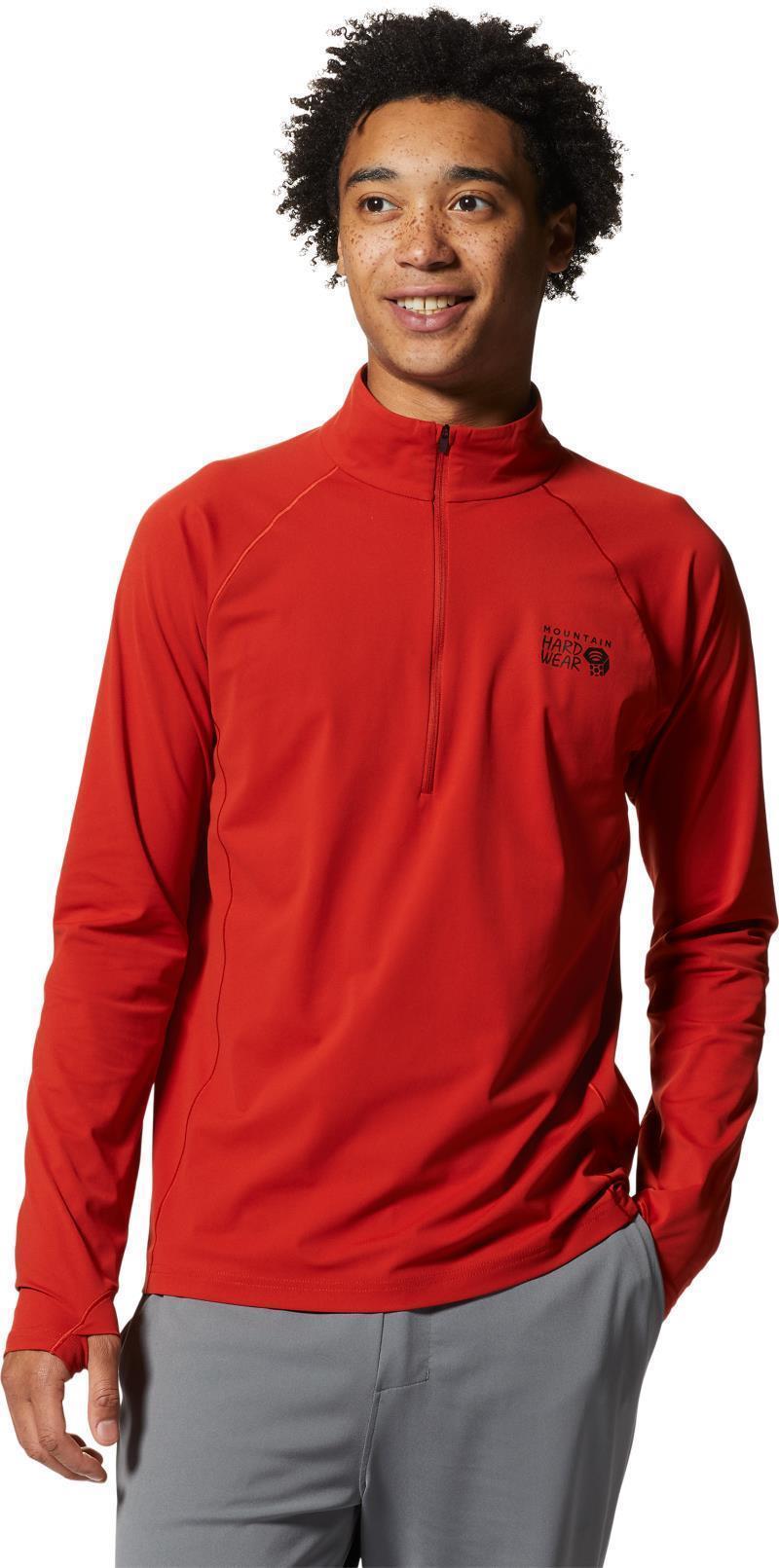 Mountain Stretch Half Zip - Mens - Desert Red 2