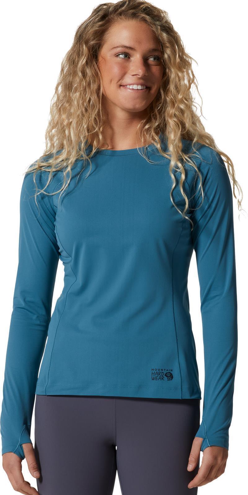 Mountain Stretch LS Crew - Womens - Caspian 1