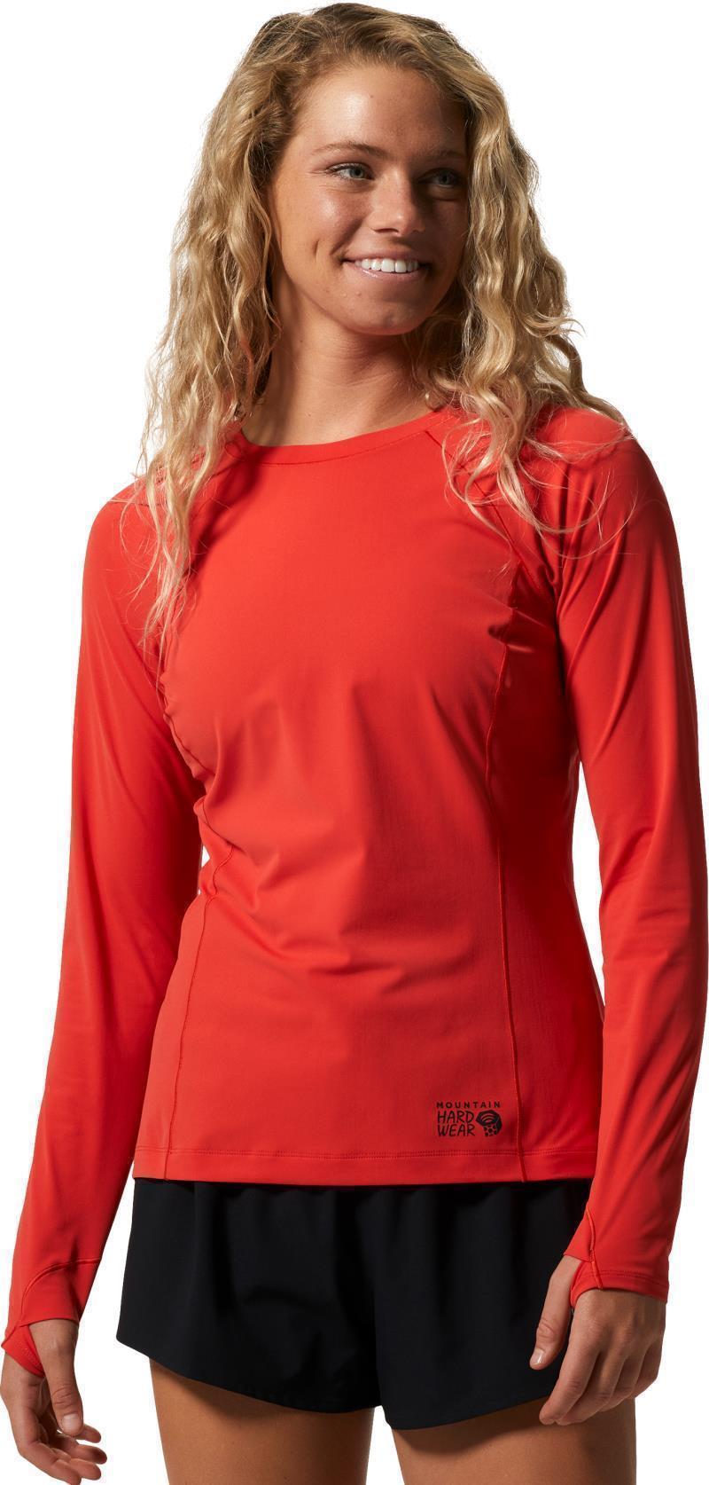 Mountain Stretch LS Crew - Womens - Summit Red 1