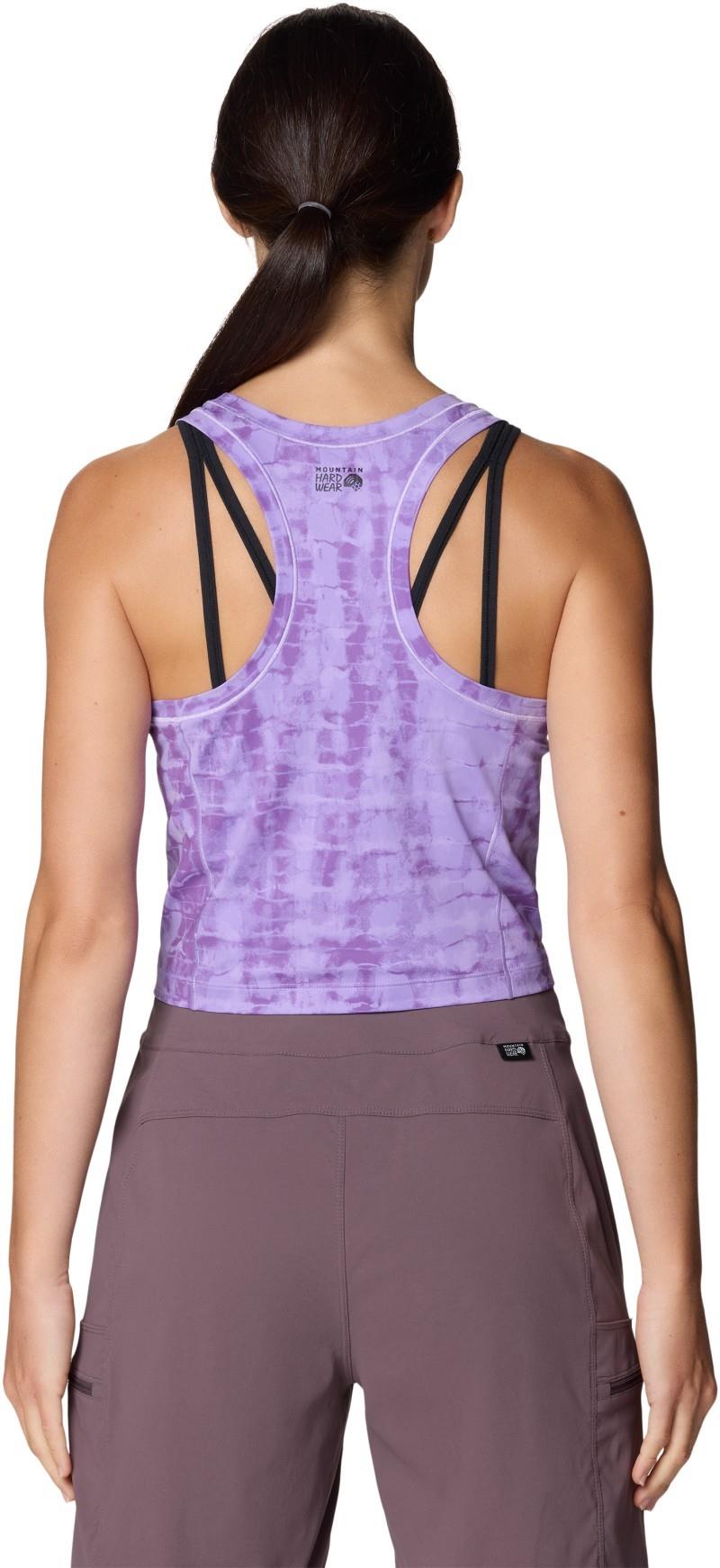 Mountain Stretch Tanklette - Womens - harbor violet prismatic print 1