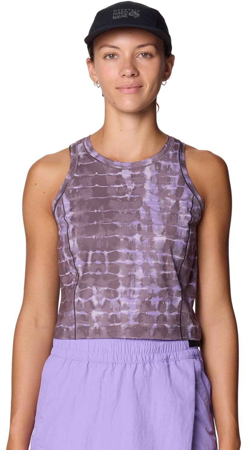 Mountain Stretch Tanklette - Womens - purple sage prismatic print 1