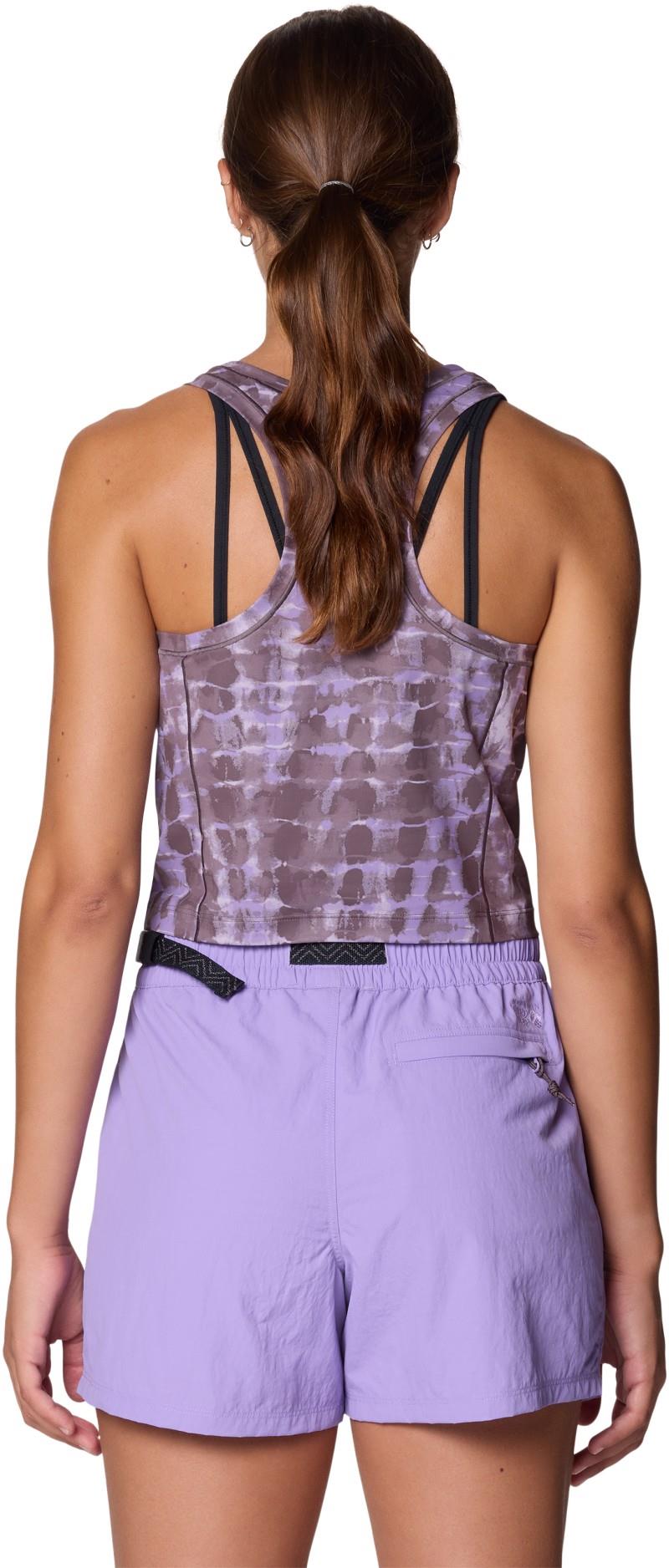 Mountain Stretch Tanklette - Womens - purple sage prismatic print 1