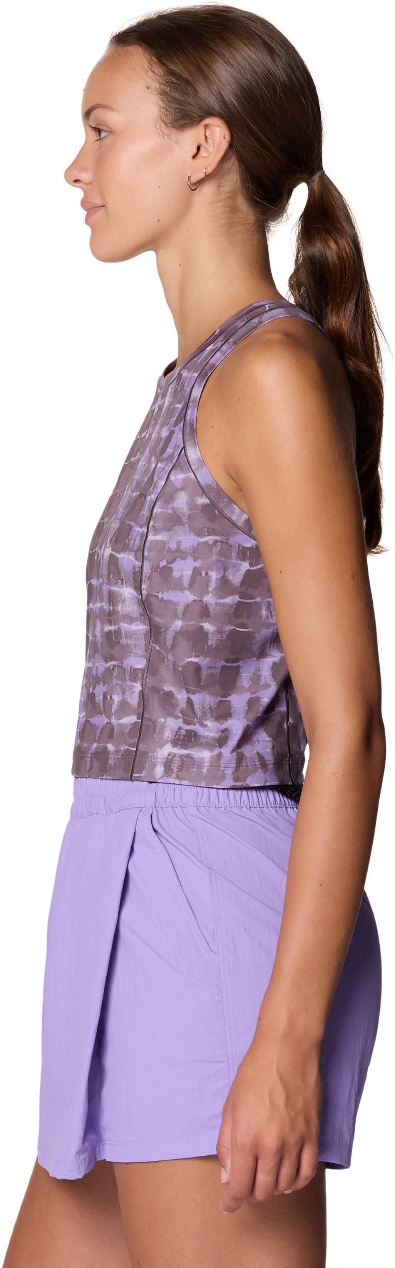 Mountain Stretch Tanklette - Womens - purple sage prismatic print 1