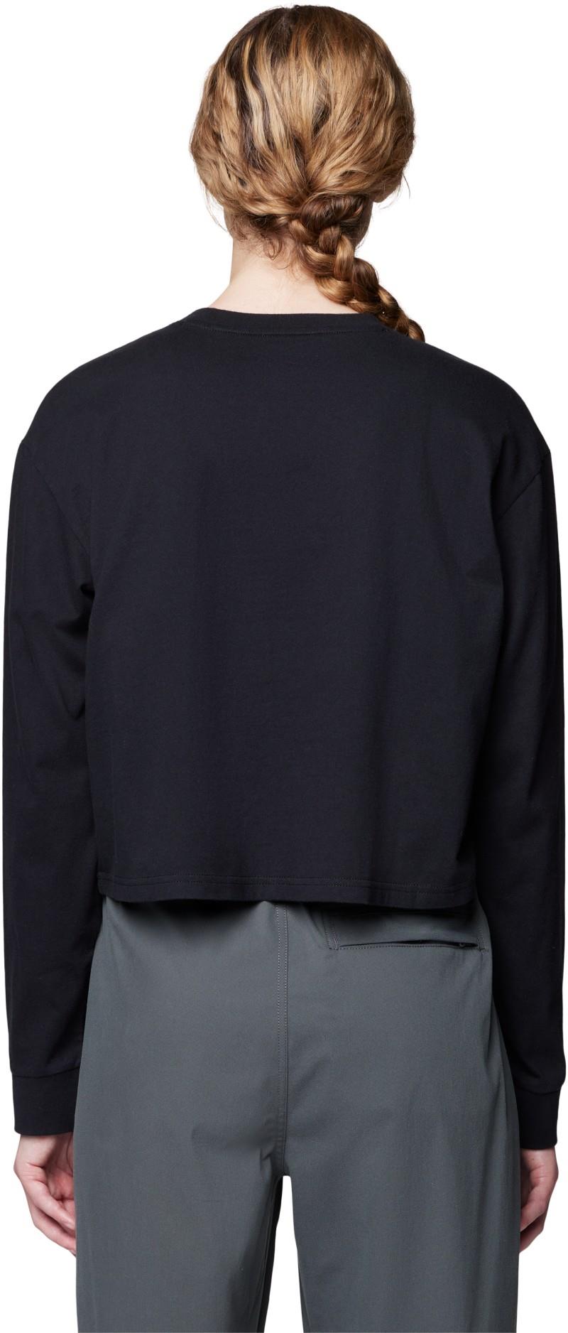 Mountain Sun Boxy Crop LS - Womens - black 1