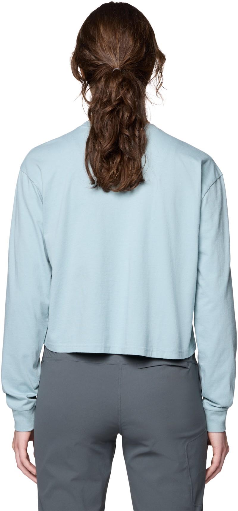 Mountain Sun Boxy Crop LS - Womens - ice shadow 1