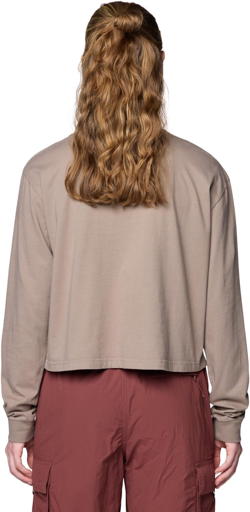 Mountain Sun Boxy Crop LS - Womens - wild taupe 1