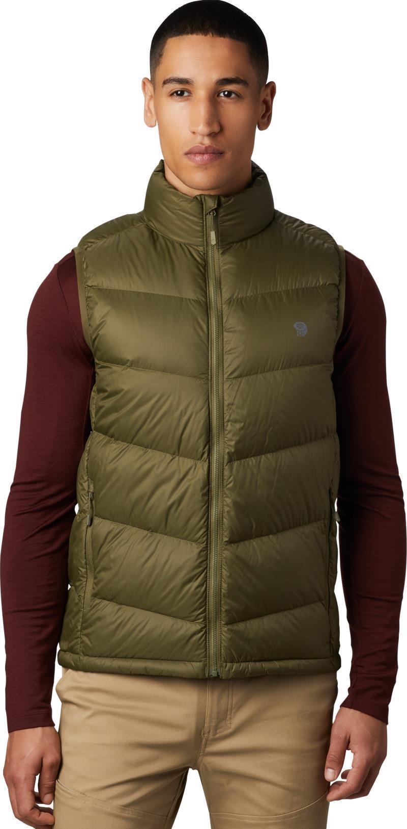 Mt. Eyak Down Vest - Mens - combat green 1