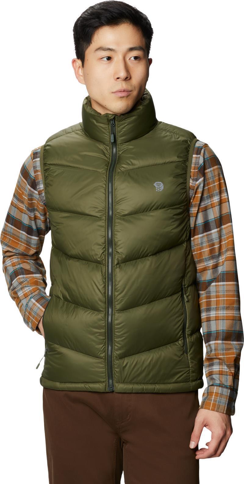 Mt. Eyak Down Vest - Mens - dark army 1