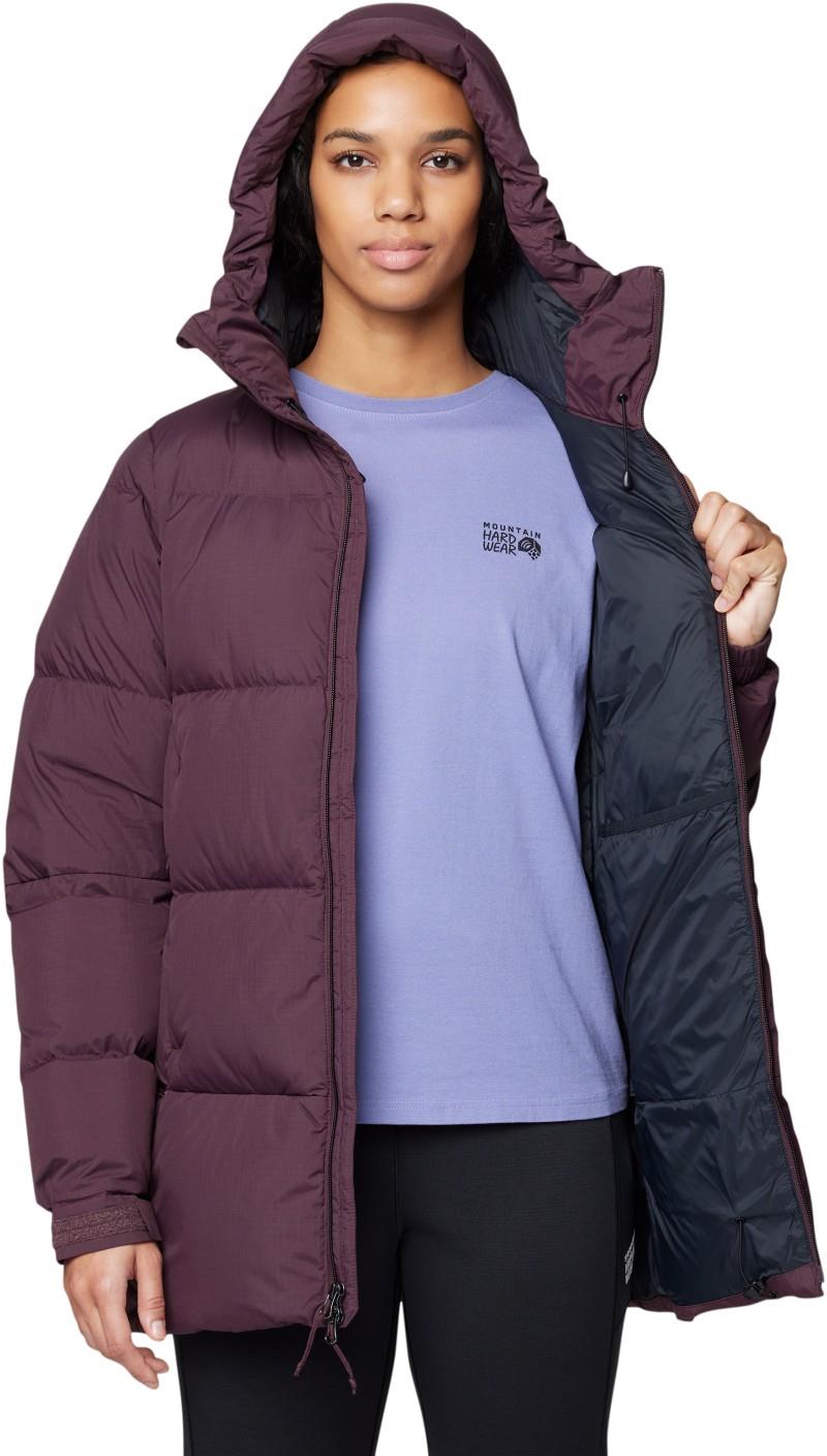 Nevadan Down Parka - Womens - blackberry 1