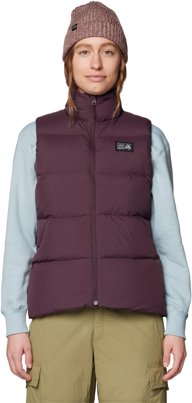Nevadan Down Vest - Womens - blackberry 1