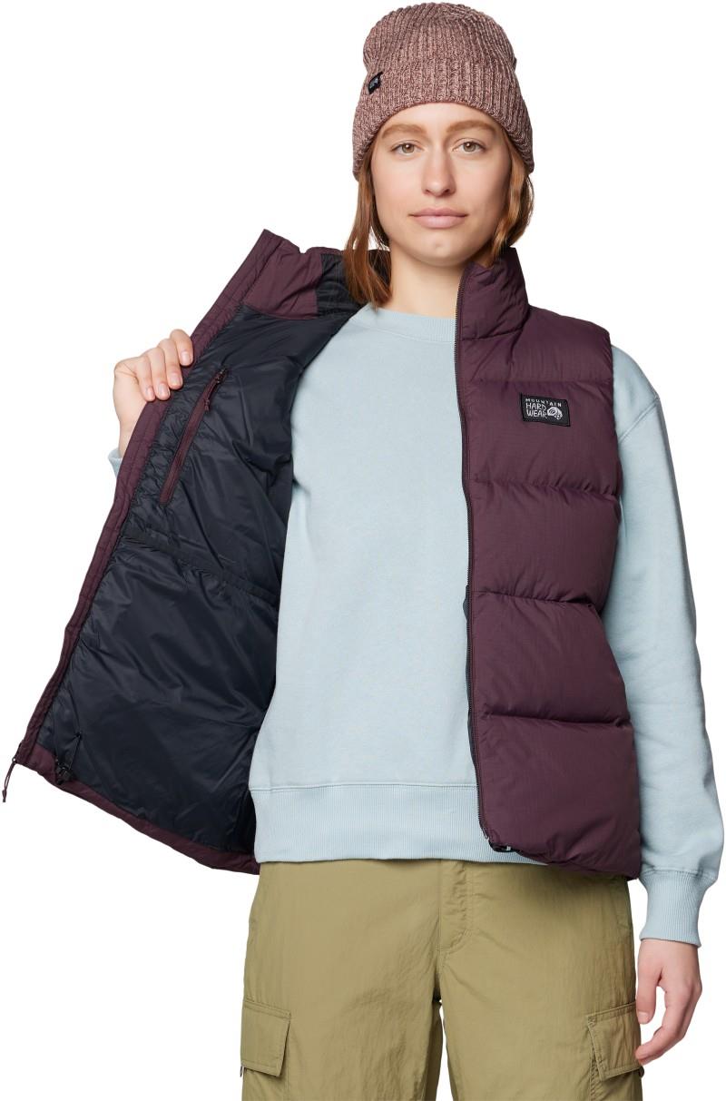 Nevadan Down Vest - Womens - blackberry 1