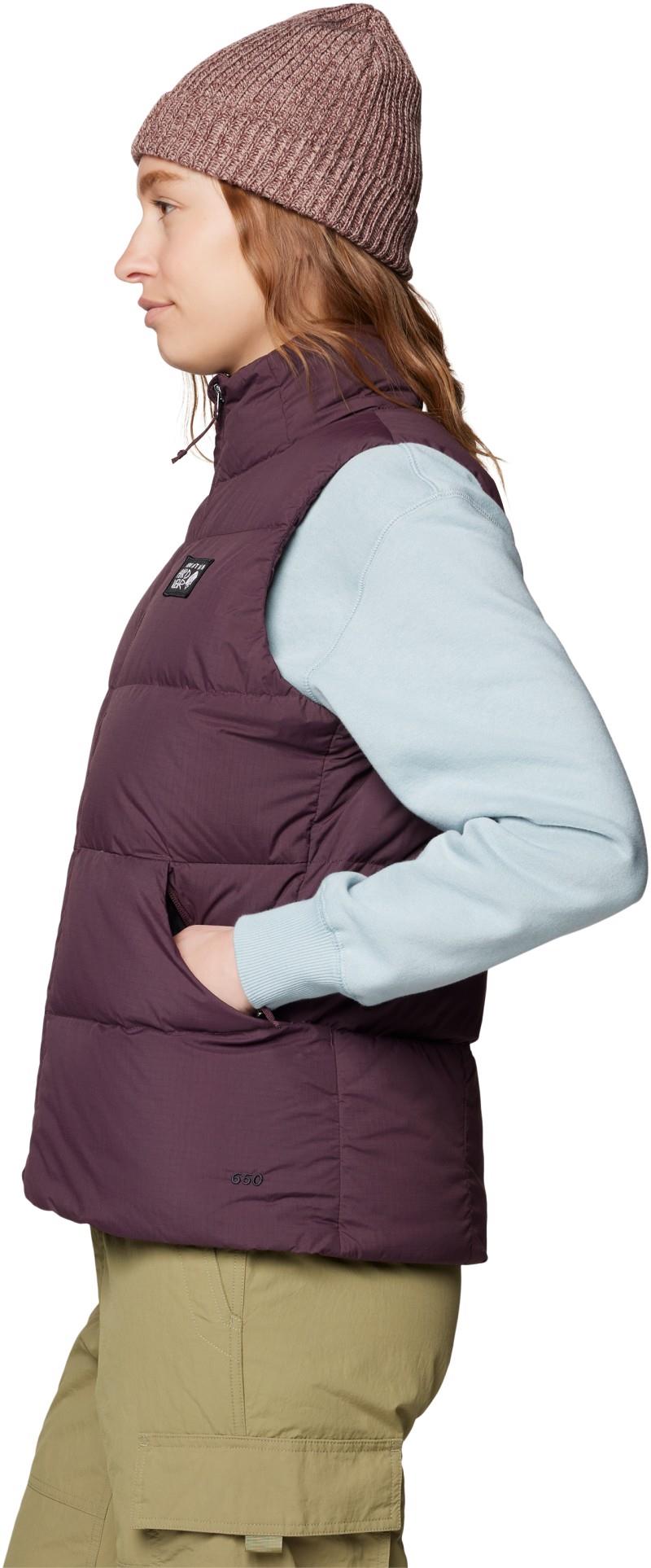 Nevadan Down Vest - Womens - blackberry 1