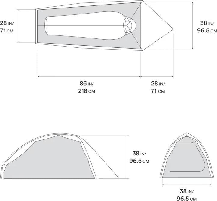 Nimbus UL 1, 1 Person Tent - grey ice 1