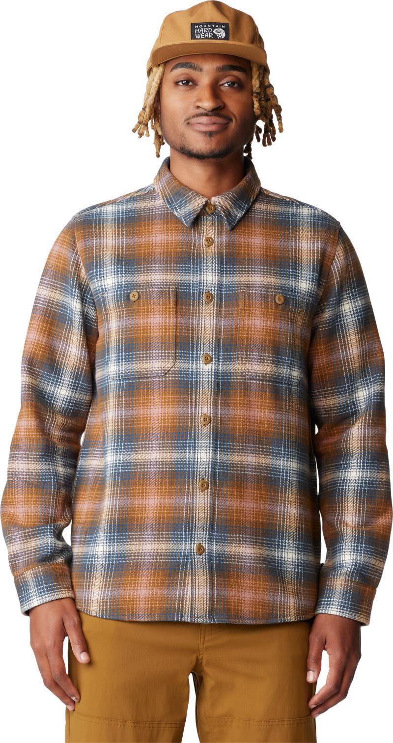 Plusher LS Shirt - Mens - Golden Brown Ombre Buffalo Check Print 1