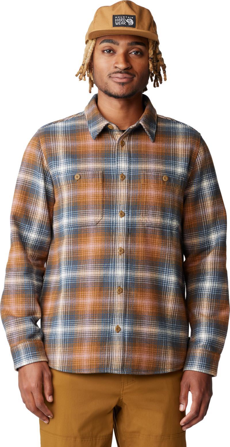 Plusher LS Shirt - Mens - Golden Brown Ombre Buffalo Check Print 3