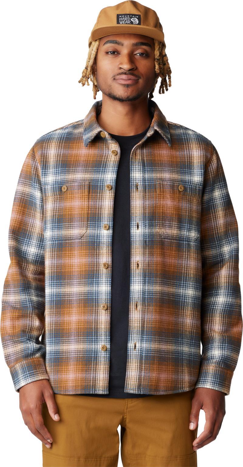 Plusher LS Shirt - Mens - Golden Brown Ombre Buffalo Check Print 4