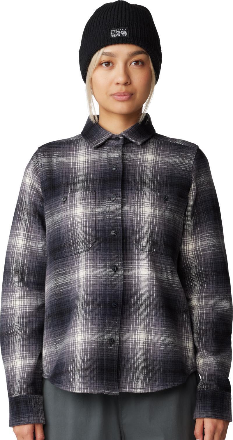 Plusher LS Shirt - Womens - Black Ombre Buffalo Check 1