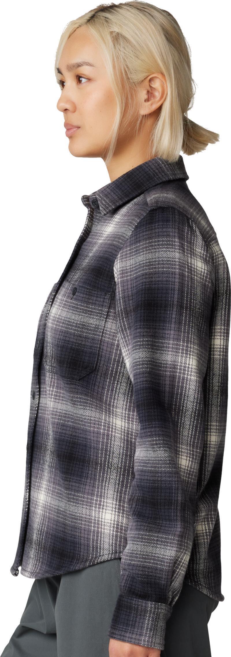 Plusher LS Shirt - Womens - Black Ombre Buffalo Check 2